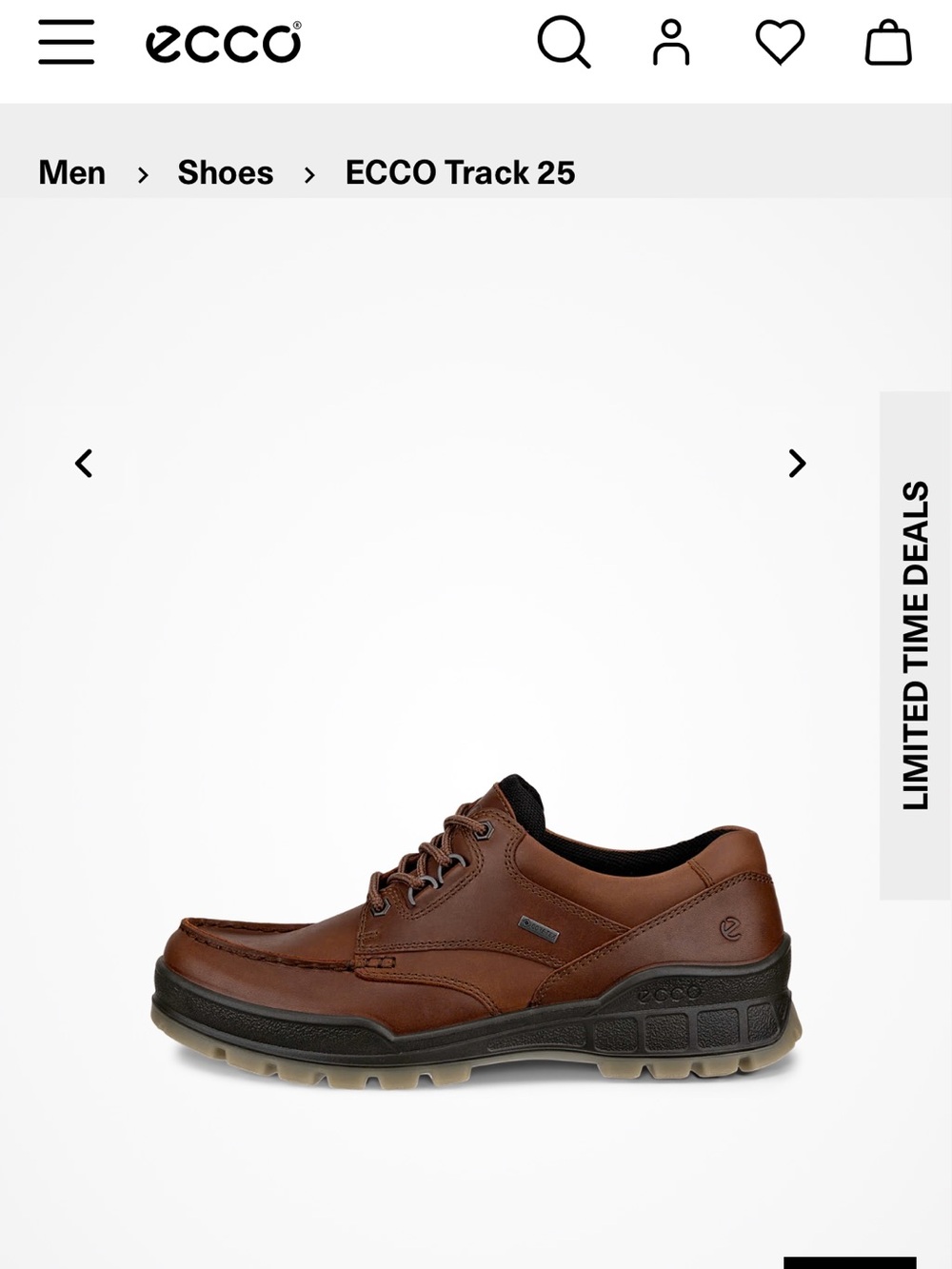 ECCO Men's Track 25 Low GTX shoes